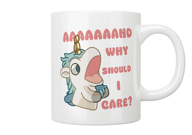 Bluey Unicorse “And Why Should I Care?” Mug