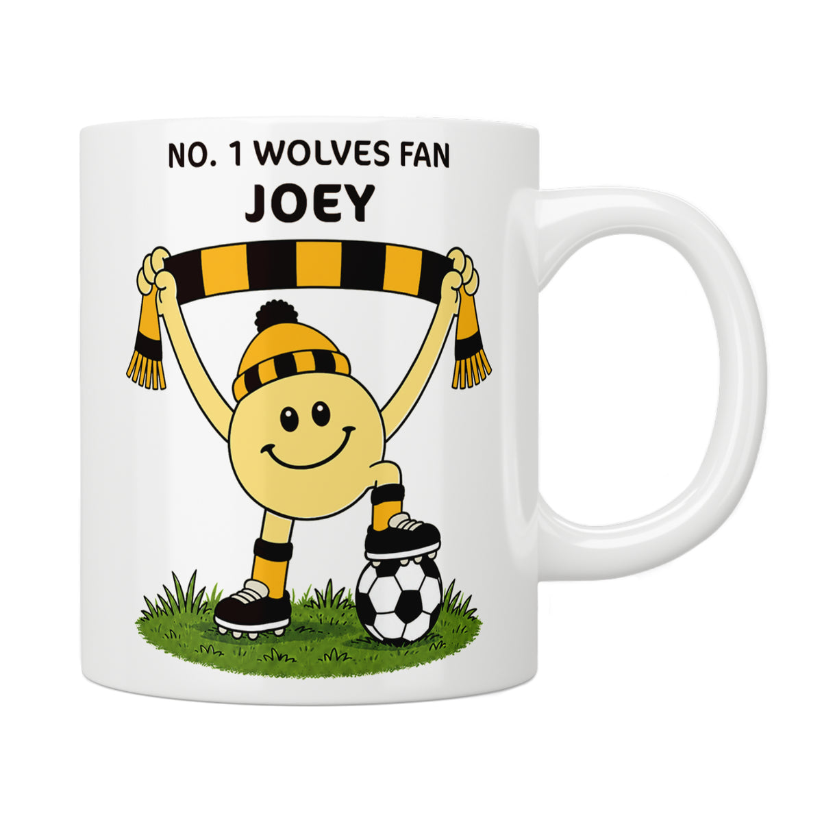 Personalised No. 1 Wolves Fan Mug