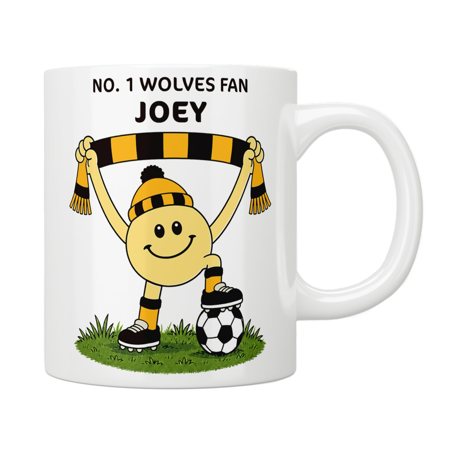 Personalised No. 1 Wolves Fan Mug