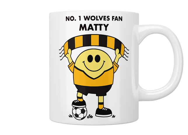 Personalised No. 1 Wolves Fan Mug