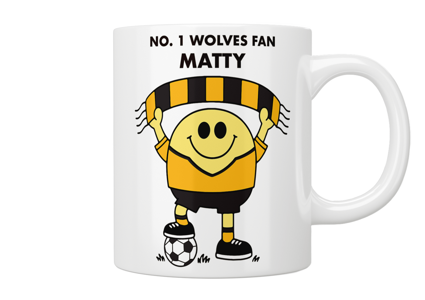 Personalised No. 1 Wolves Fan Mug